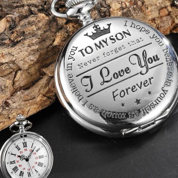 Other - Engraved silver tone watch​​​